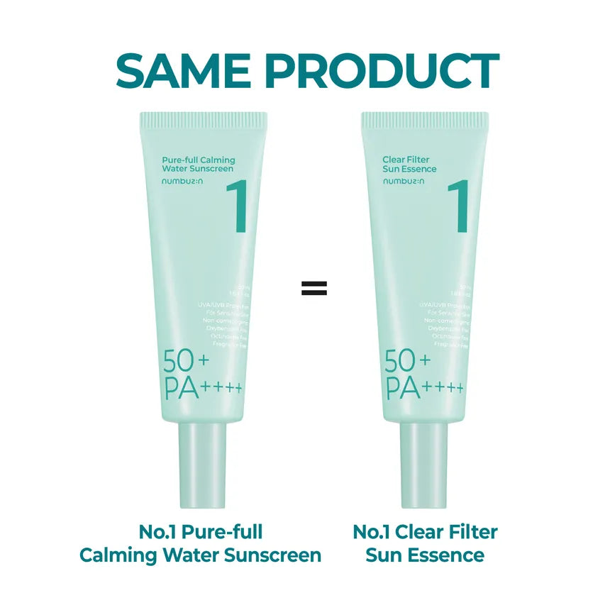 numbuzin - No.1 Clear Filter Sun Essence Cica + Hyaluronic Acid 50ml