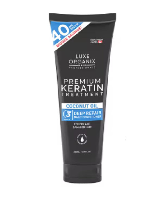 Luxe Organix Premium Keratin Treatment Coconut Oil Deep Repair Conditioner 250ml
