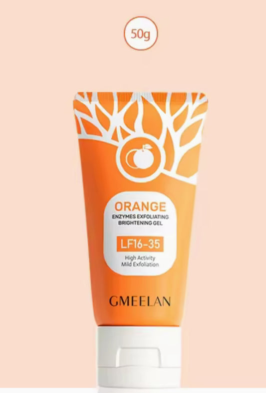 GMEELAN Orange Enzymes Exfoliating Brightening Gel For Face 50g Deep Clean Whitening Scrub