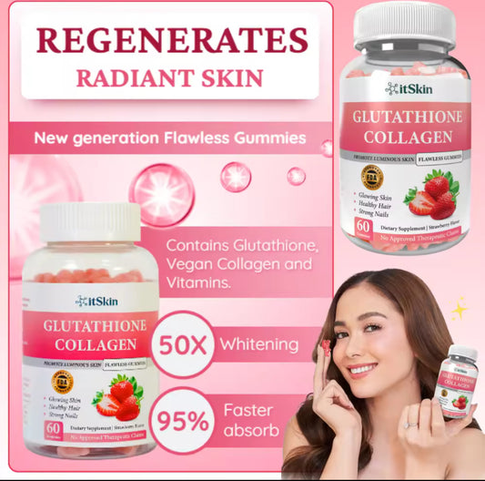 ITSKIN Glutathione Collagen Glow Gummies