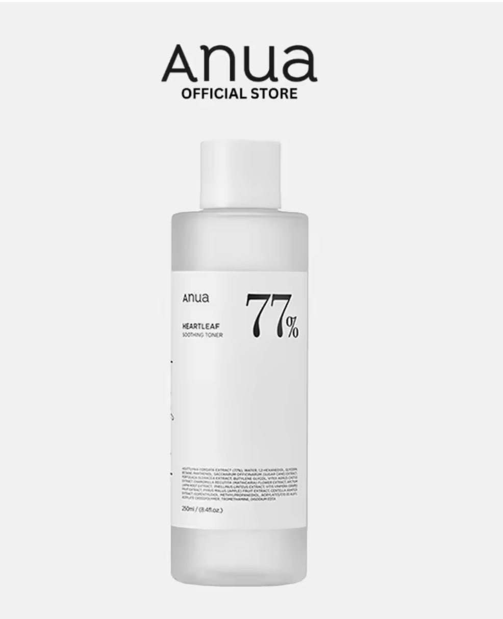 Anua Heartleaf 77% Toner Soothing Toner For Face Oil Control Acne Remover Pore Minimizer 250ML