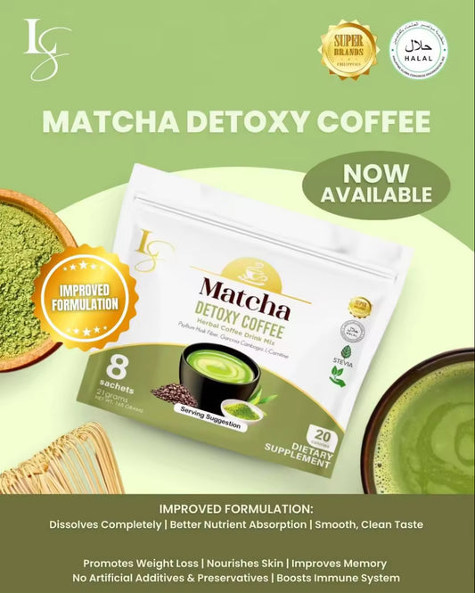 Luxe Slim Matcha Detoxy Coffee | Herbal Coffee & Slimming Drink