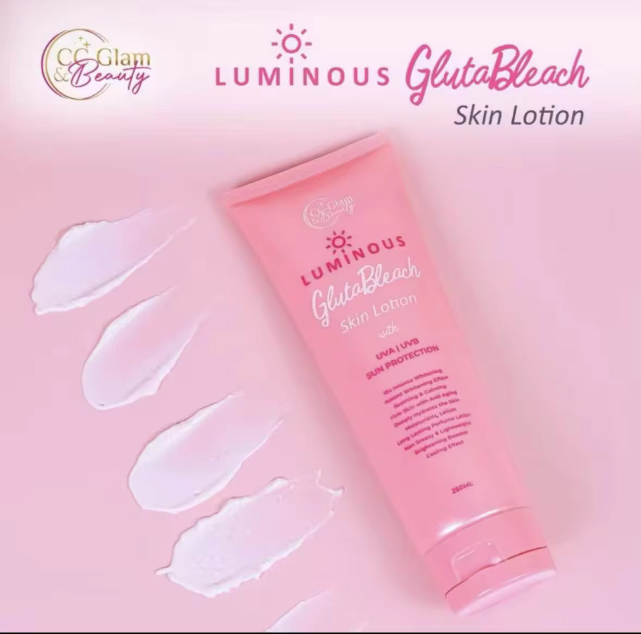 CC Glam Beauty Gluta Bleach Skin lotion 250ml