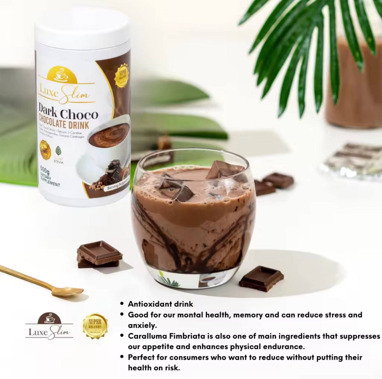 Luxe Slim Dark Choco | 500g  | Chocolate Drink