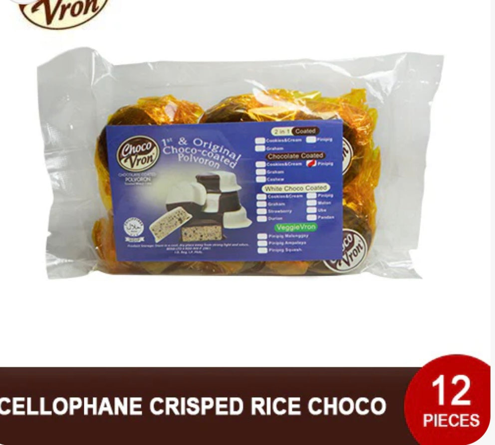 Pasalubong Pack Chocolate Coated Polvoron - Crisped Rice Choco 240g