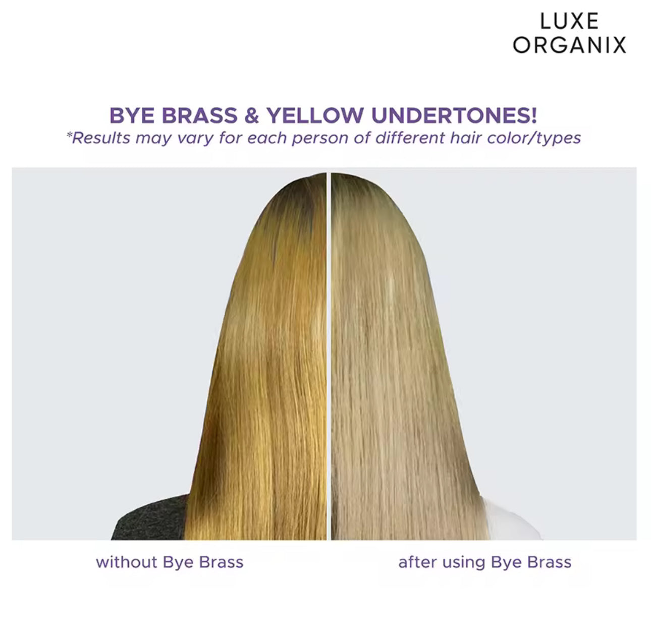 Luxe Organix Bye Brass Purple Conditioner 250ml