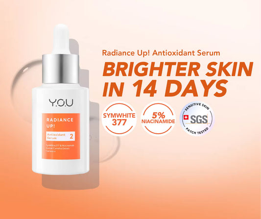 Y.O.U Radiance Up! Antioxidant Serum | 8x Symwhite 377 | Reduce Acne Scars & Dark Spots 20ml