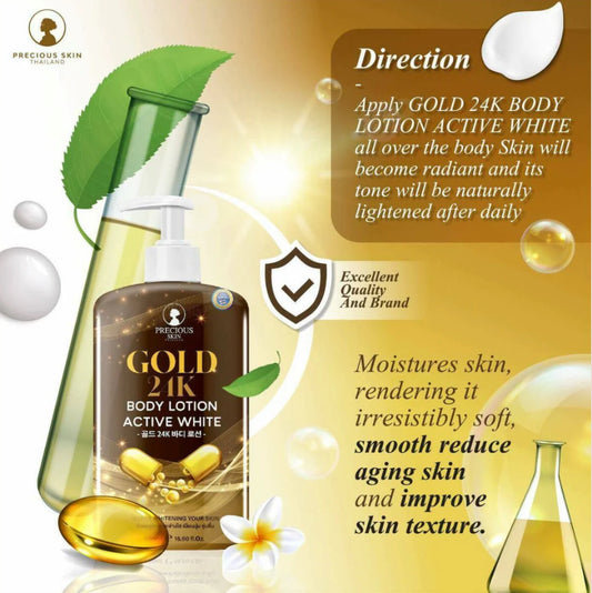 Gold 24K Body Lotion Active White 500ml