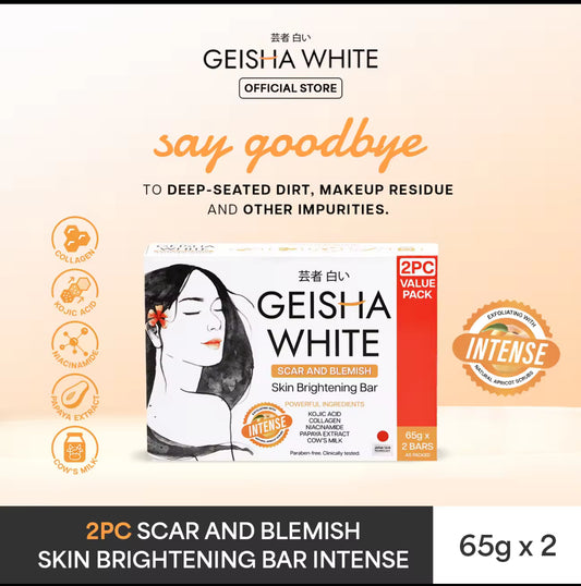 Geisha White Intense Exfoliating Kojic Bar 65gx2