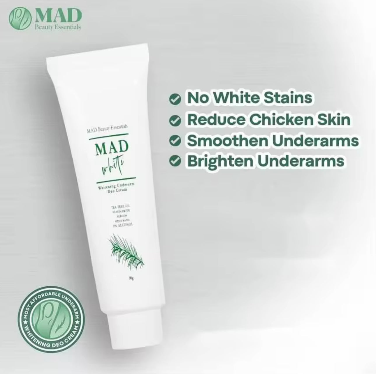 MAD White Underarm Whitening Deo Cream
