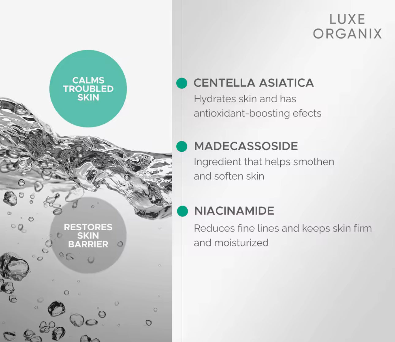 Luxe Organix Cica Rescue Gentle Brightening Toner 150ml