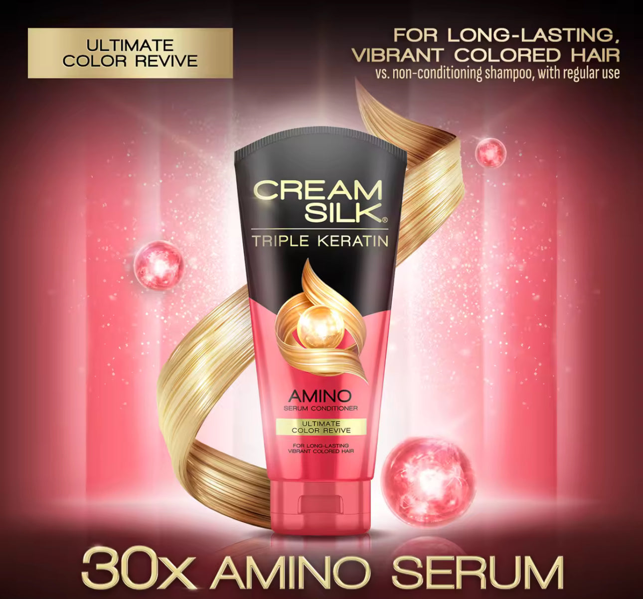 CreamSilk Triple Keratin Serum Conditioner Ultimate Color Revive 150ml
