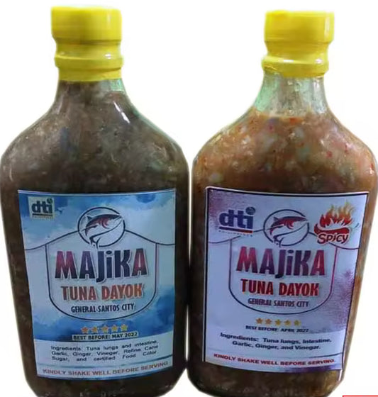 MAJIKA TUNA DAYOK (FERMENTED TUNA INTESTINES) Spicy & Original flavor 375ml