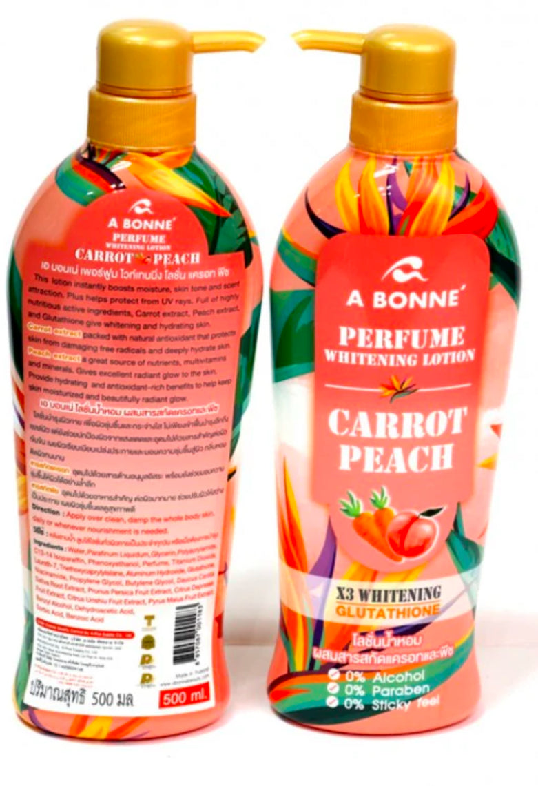 ABonne Perfume Whitening Lotion Carrot Peach 500ml