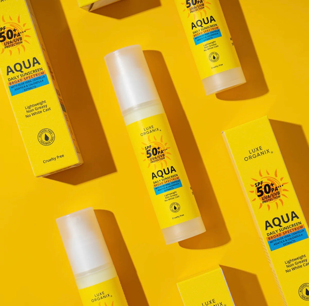 Luxe Organix Aqua Daily Sunscreen with SPF 50+ PA*** UVA/UVB Protection 50ml