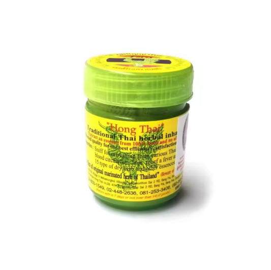 HONG THAI HERBAL Cotton Inhaler 100% Natural Herb Extract Faint Relief and Stuffy Nose Relief Product of Thailand