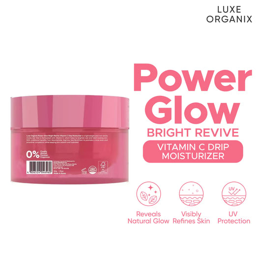 LUXE ORGANIX Power Glow Bright Revive Vitamin C Drip Moisturizer 50g
