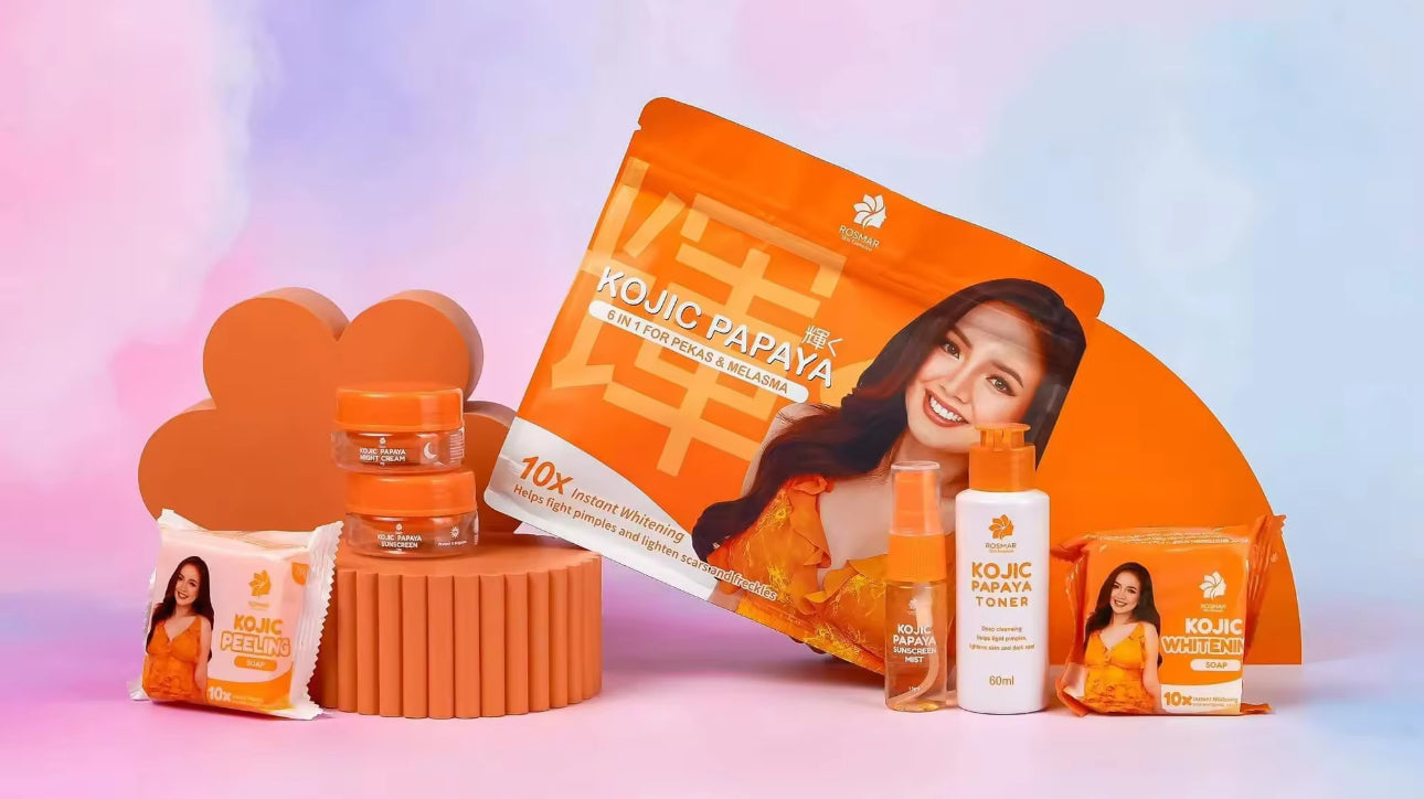 Rosmar Kojic Papaya 6 in 1 Pekas and Melasma Set