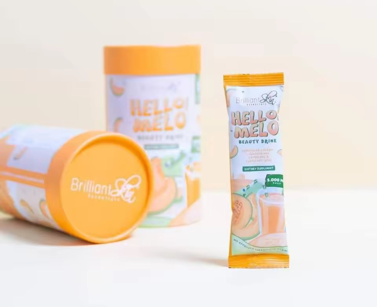 Brilliant Skin Essentials HELLO MELO Beauty Drinks with Collagen L-Glutathione