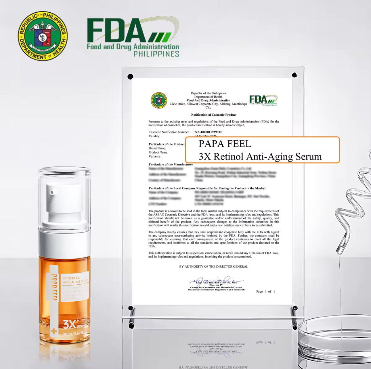 PAPA FEEL 3X Retinol Anti Aging Serum 20ml