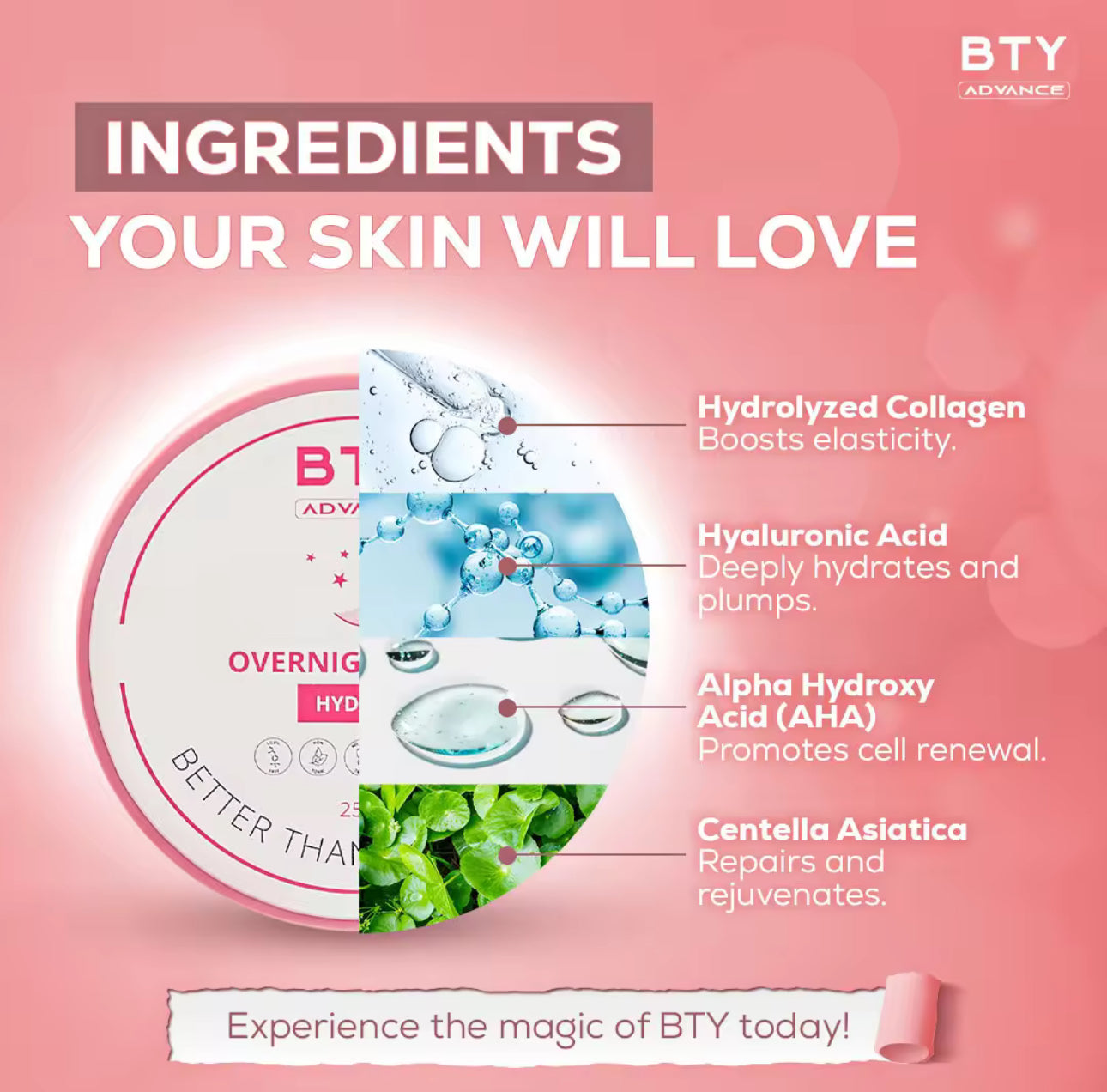 BTY Advance Overnight Mask 250g