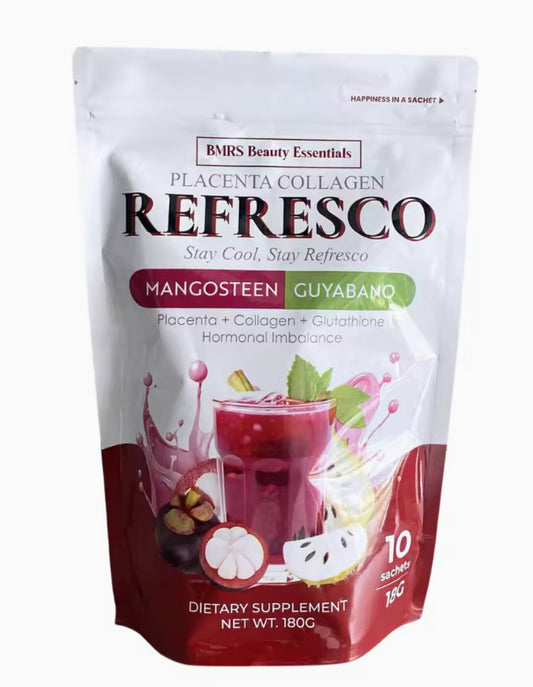 BMRS REFRESCO BEAUTY & HEALTH POWDER DRINKS MANGOSTEEN |GUYABANO | 10x18g