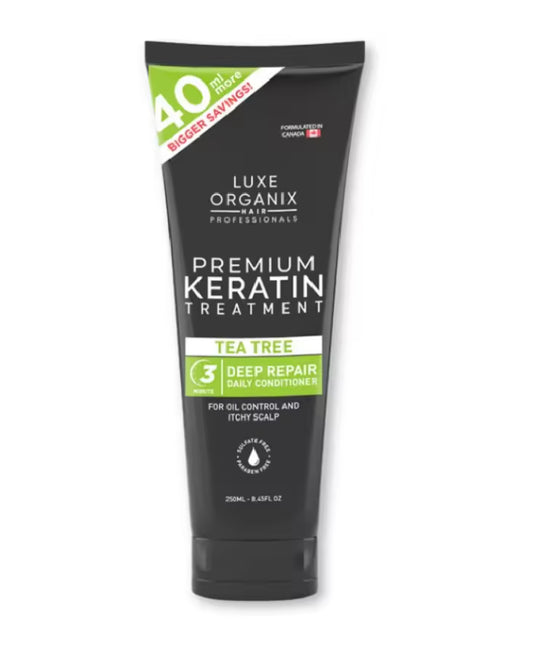 LUXE ORGANIX Premium Keratin Tea Tree Treatment Conditioner 250ml