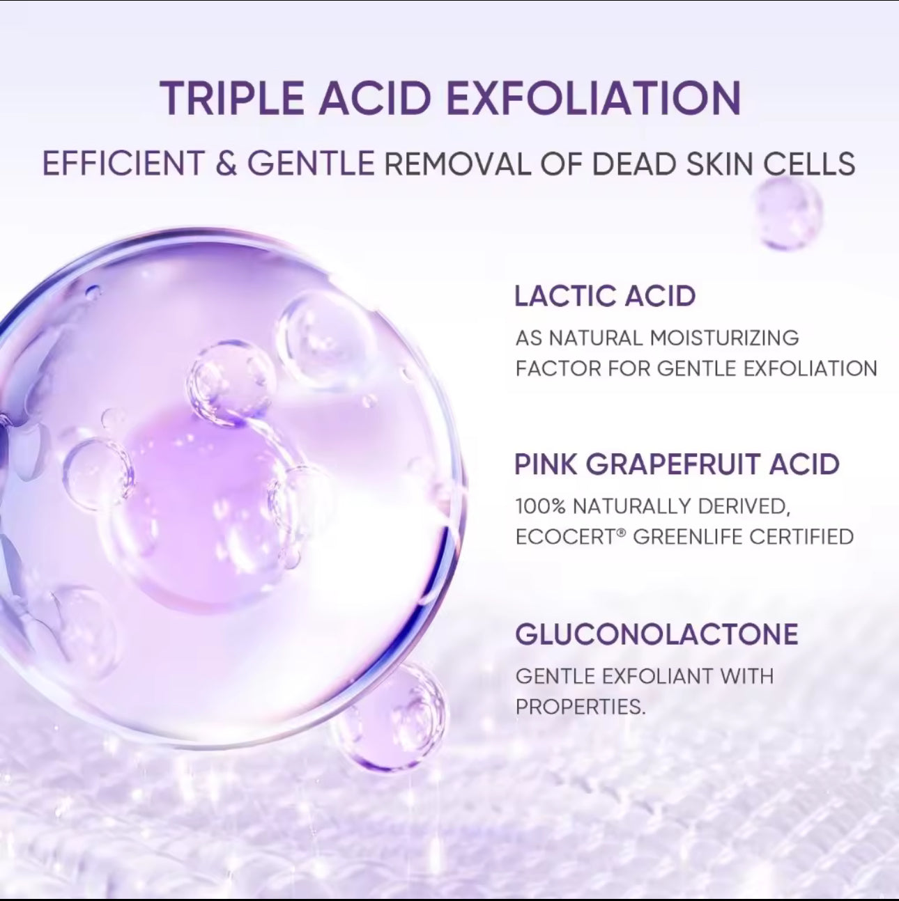 SKINTIFIC Lactic Acid Skin Renewal Exfoliating Anti Acne&Pores Serum 20ml Skin care