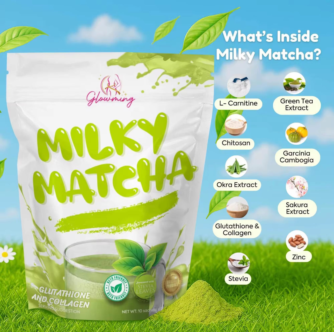 Glowming Shape Milky Matcha by CC