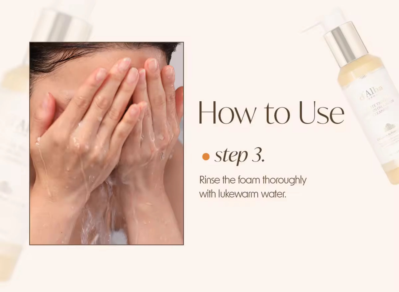 D'ALBA Return Oil Cream Cleanser 65ml| Original