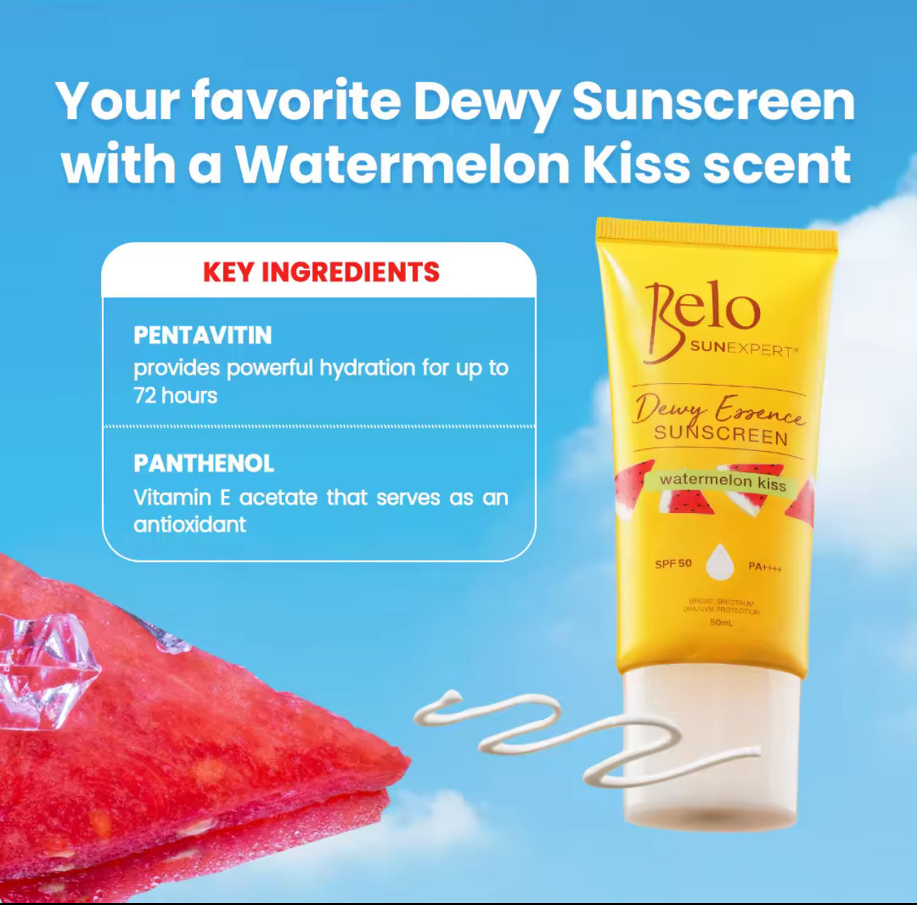 Belo SunExpert Dewy Essence Sunscreen SPF50 50mL