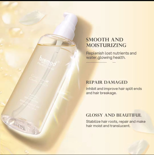 Bremod Premium Hair Serum Cocoa Butter Camellia Seed Oil Smooth Care Essential Oil 100ml