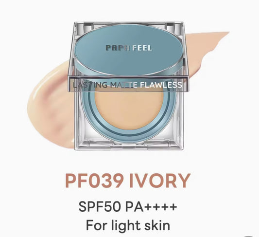 PAPA FEEL Face Oil Control BB Cushion 24h Long Lasting | Invisible Pore | Waterproof | SPF50 PA++++