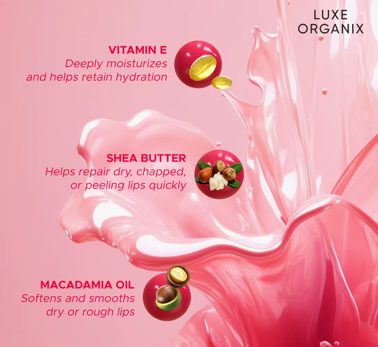 LUXE ORGANIX Soft Lips Lip Sleeping Mask 15g