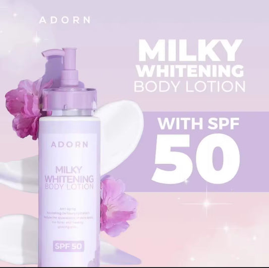 ADORN MILKY WHITENING BODY LOTION 200ml SPF 50