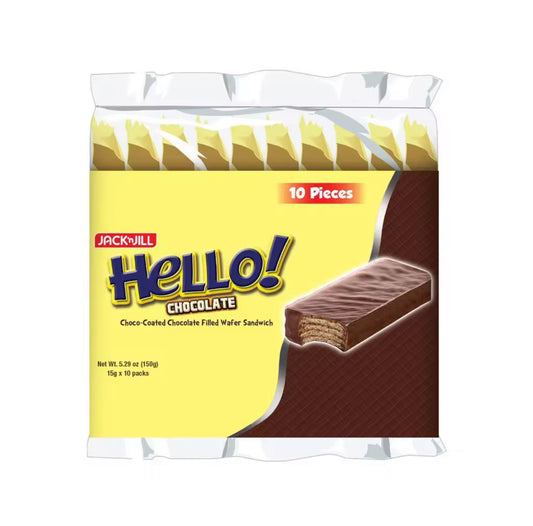 Jack 'n Jill Hello! Chocolate Wafer Sandwich (15g x 10)