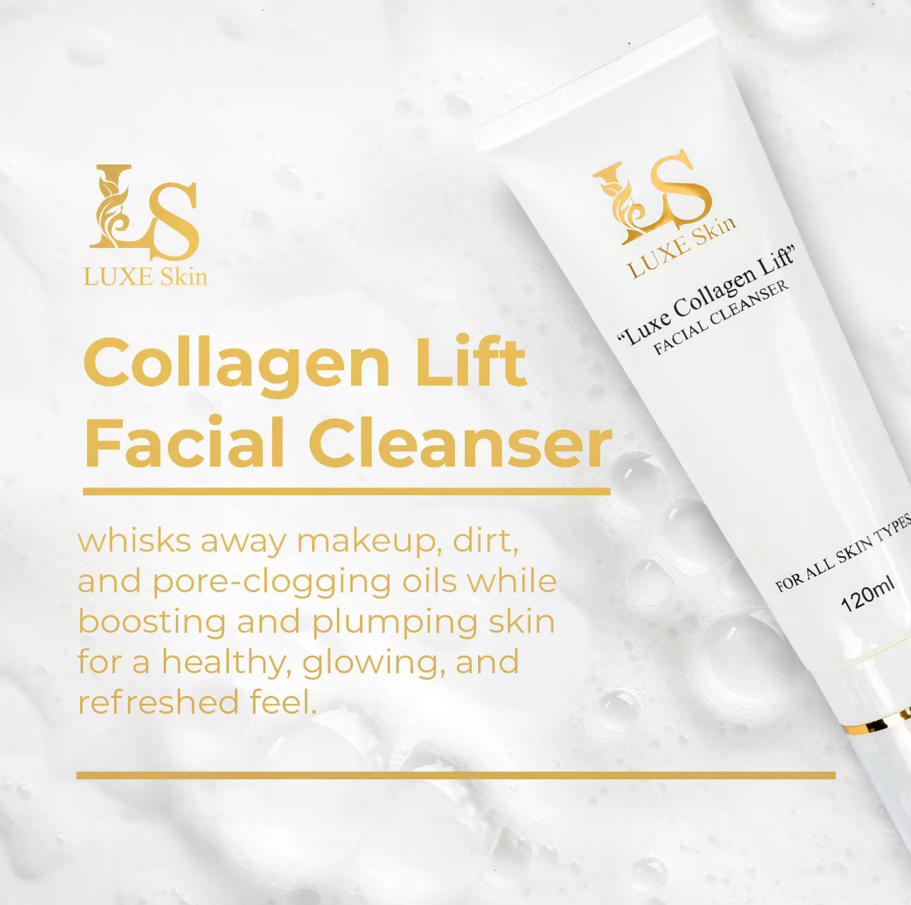 Luxe Skin Collagen Facial Cleanser 120ml