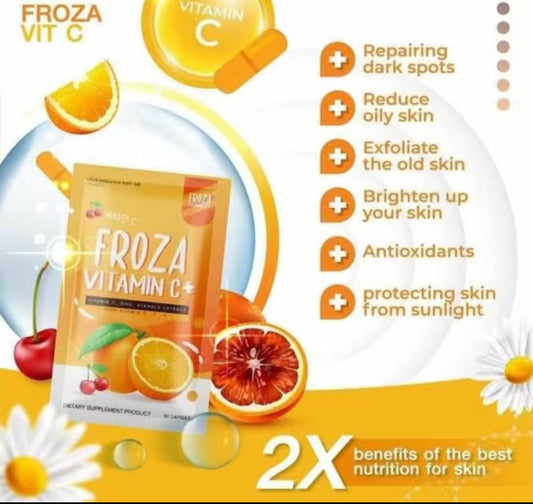 Froza Vitamin C ,Zinc, Acerola Extract| 60 capsules |  Authentic 💯 from Thailand
