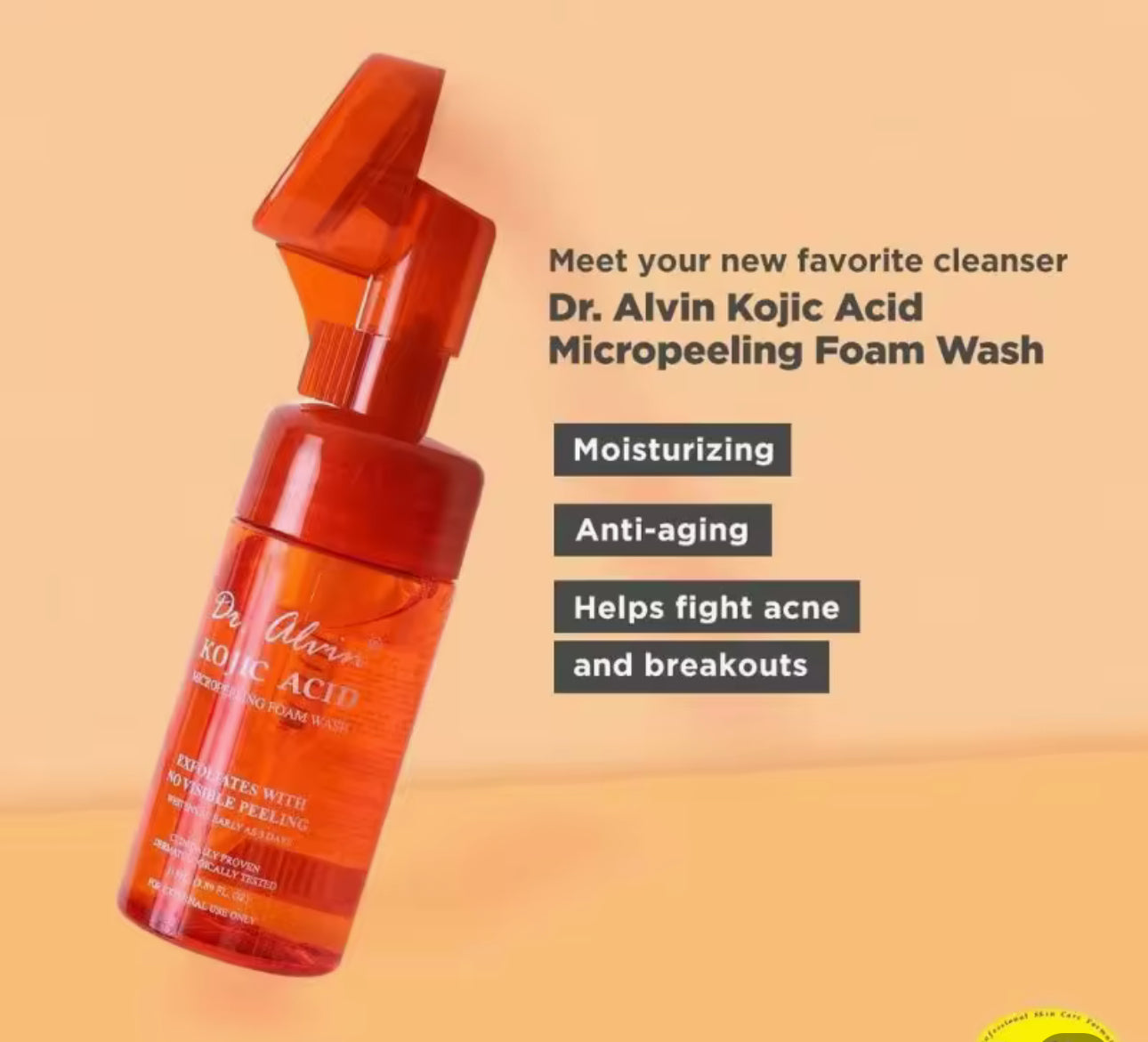 DR ALVIN KOJIC ACID MICROPEELING FOAM WASH