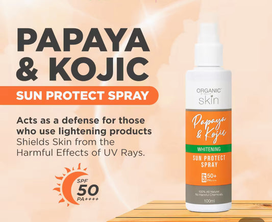 Organic Skin Japan Papaya & Kojic Whitening Sun Protect Spray 100ml