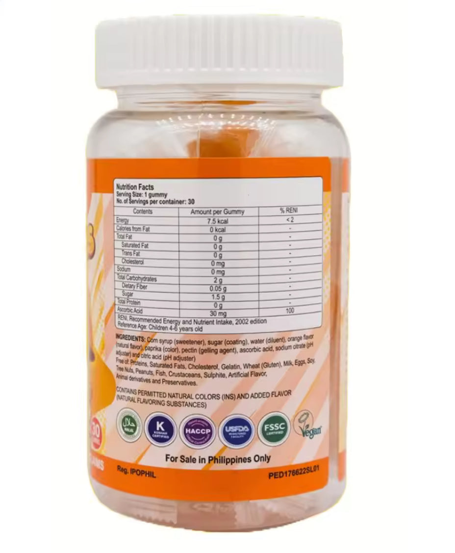 CEELIN Gummies Ascorbic Acid Food Supplement 30s Gummies