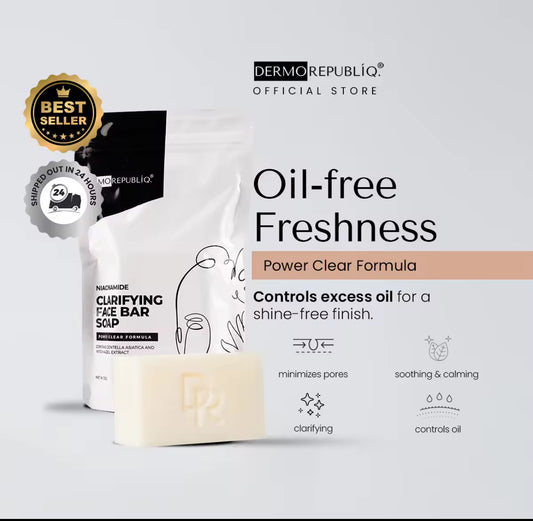 Dermorepubliq Niacinamide Clarifying Face Bar Soap - 100 G