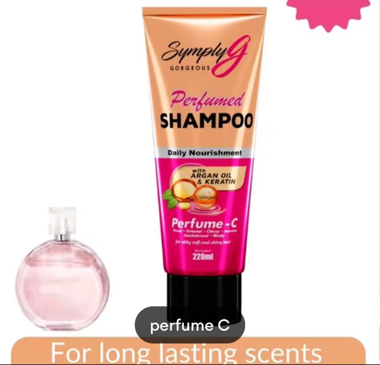 Simply G PERFUME SHAMPOO Daily Nourishment w/ Argan Oil Keratin 220ml Perfume C