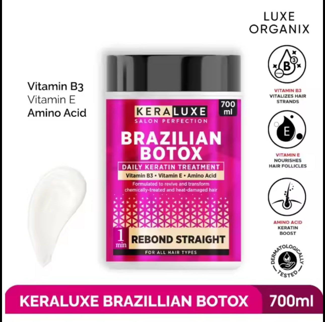Luxe Organix KERALUXE Salon Perfection 700m| Brazillian Botox