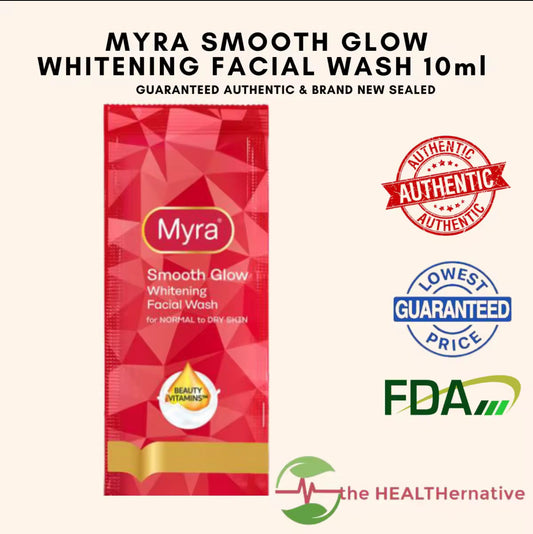 Original Myra Smooth Glow Whitening Facial Wash 10ml