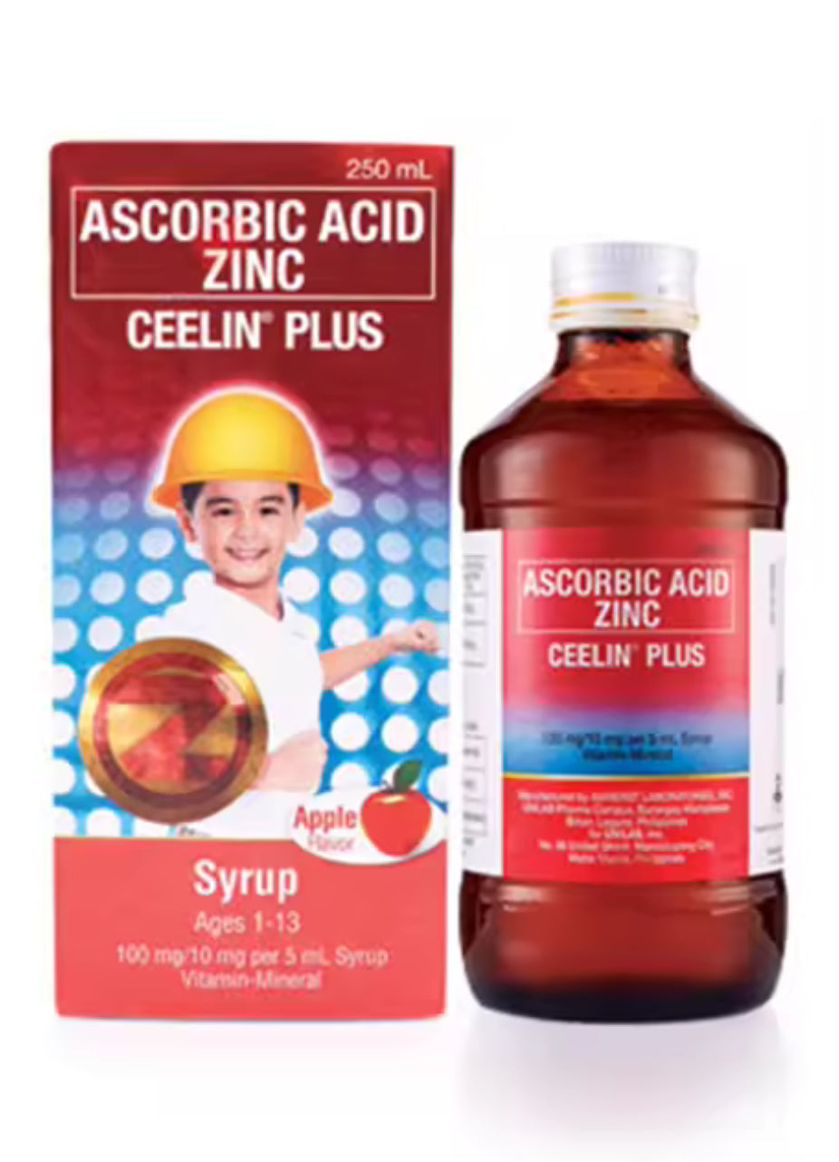 Ascorbic Acid Zinc Ceelin Plus 250ml  KIDS Syrup