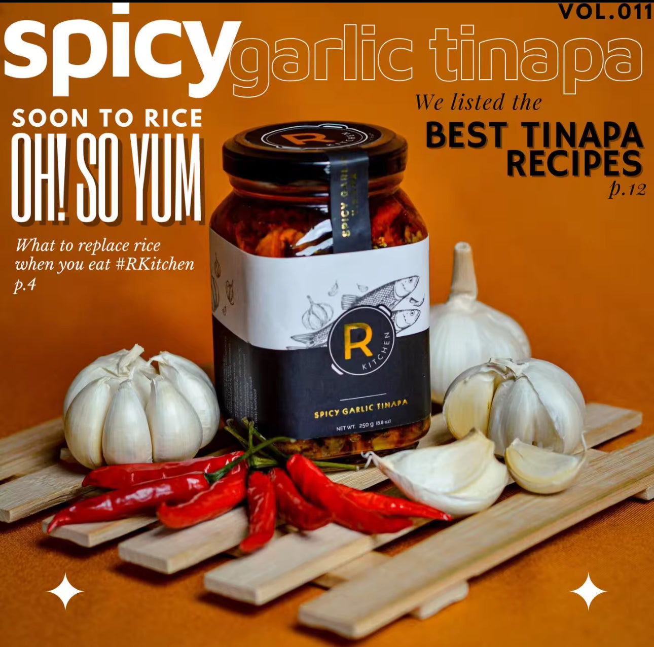 RKitchen Spicy Garlic Tinapa Bottled Gourmet