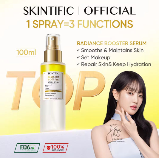 SKINTIFIC Radiance Booster Serum 100ml Hydrate&Smooth&Repair Skin moisturizer for face