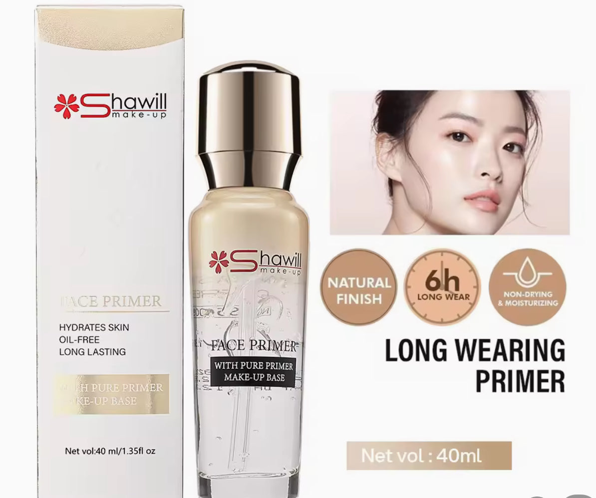 Shawill Perfect Face Primer with Pure Primer Make-Up Base| 6hr Long