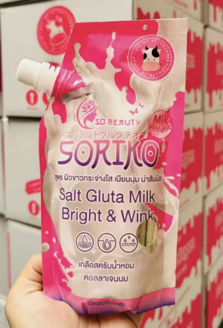 SORIKO Perfume Salt Gluta Milk Bright&Wink 250g